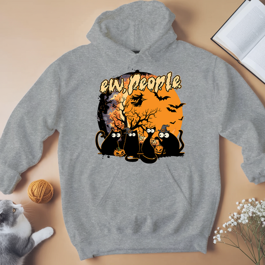 Ew People Halloween Cat Unisex Hoodie - Meowiprints