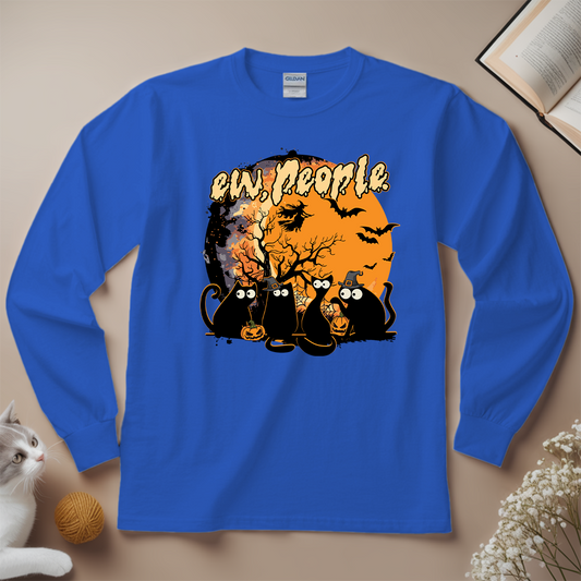 Ew People Halloween Cat Unisex Long Sleeves - Meowiprints